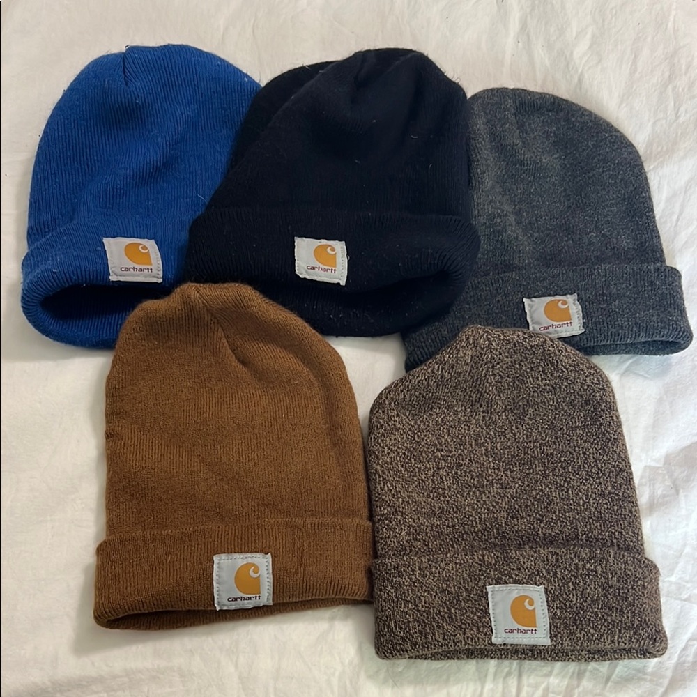 Carhartt Beanie Set - Blue, Navy, Gray, Brown, Brown/Tan